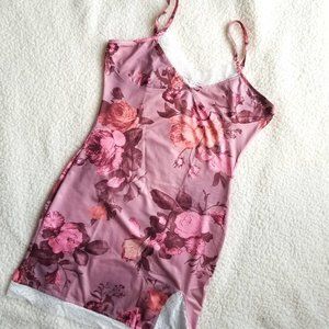 Floral Lace Slip Dress/Nightie (M)